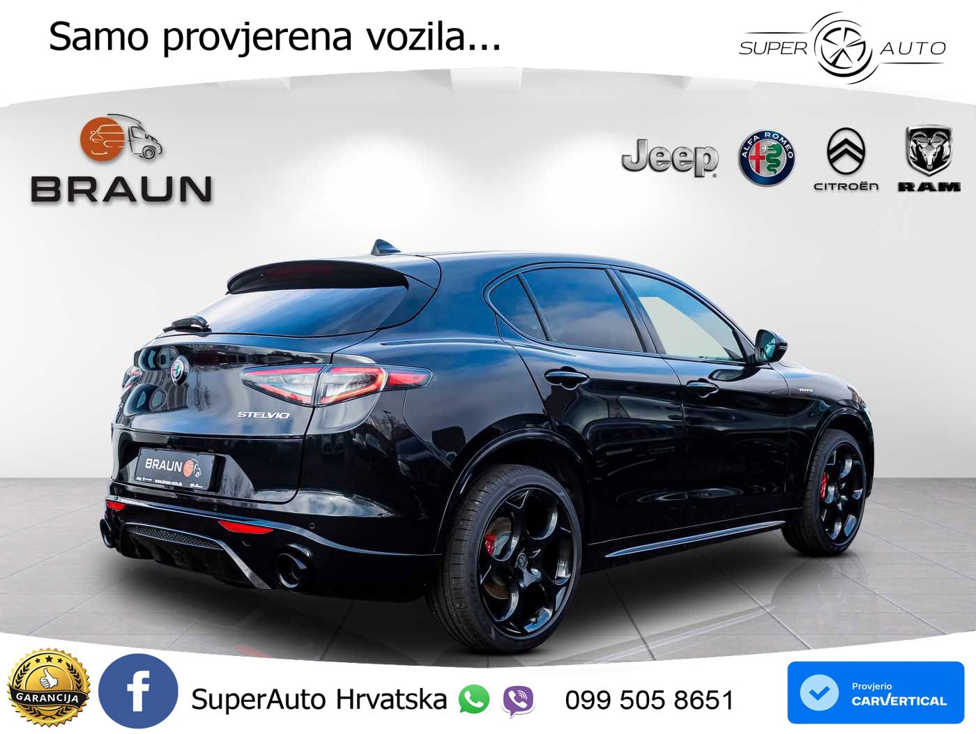Alfa Romeo Stelvio 2.0 Turbo (280 KS) Q4 Automatic LED+GR SJED+ACC