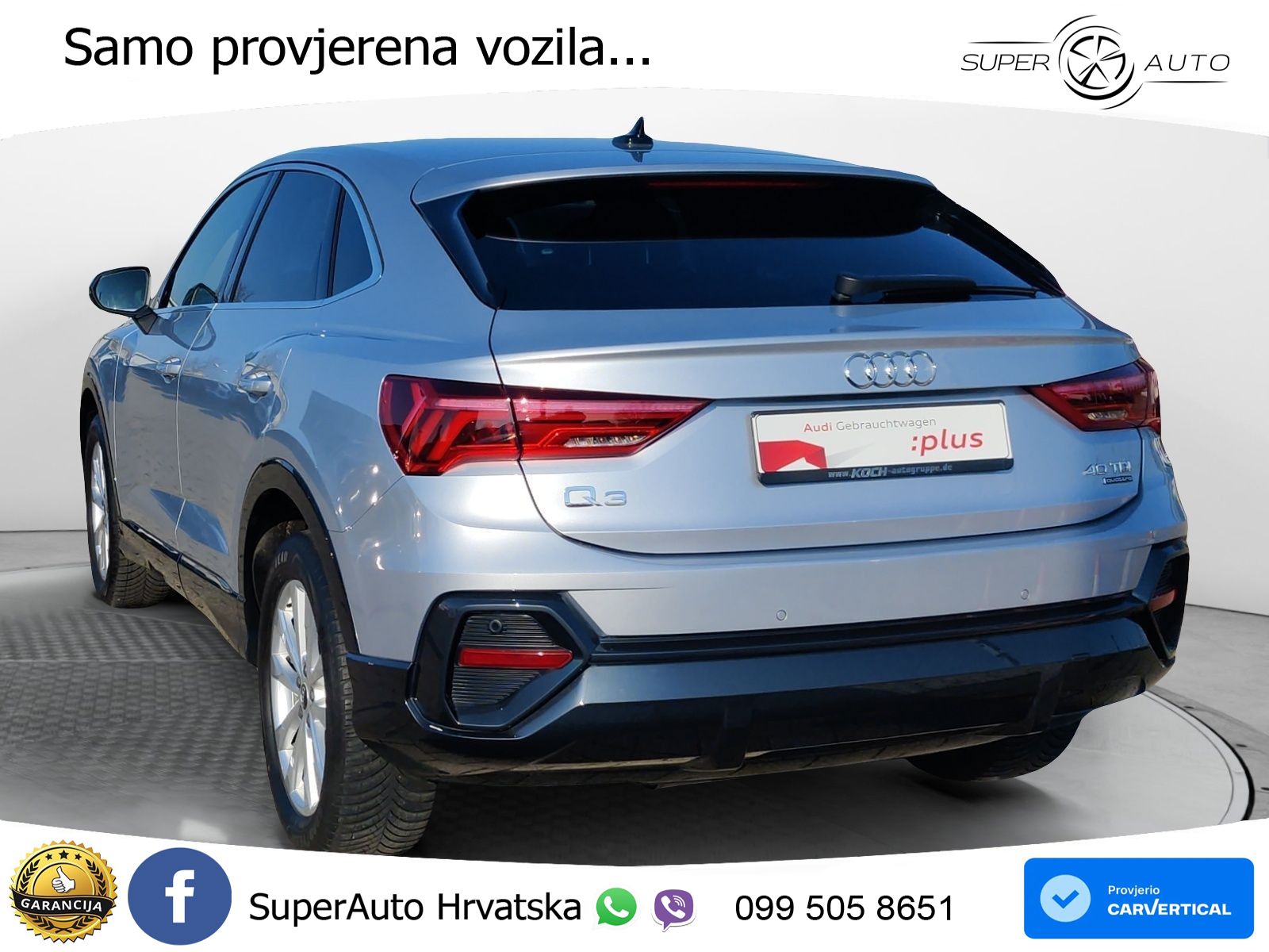 Audi Q3 Sportback 40 TDI (200 KS) quattro S tronic S line