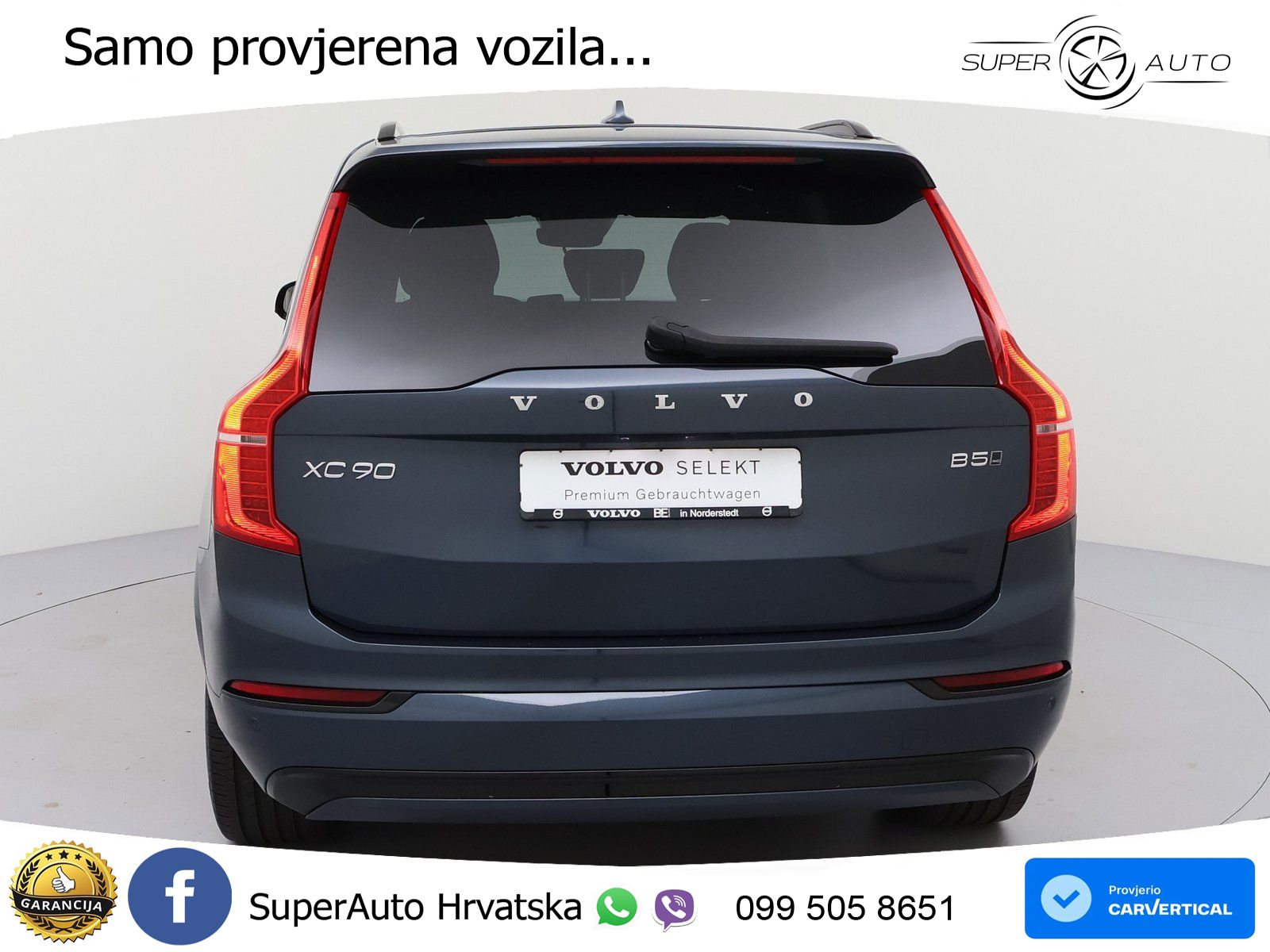 Volvo XC90 2.0 B5 Diesel AWD Automatic ACC+HEAD+4xGR SJED+360+PANO