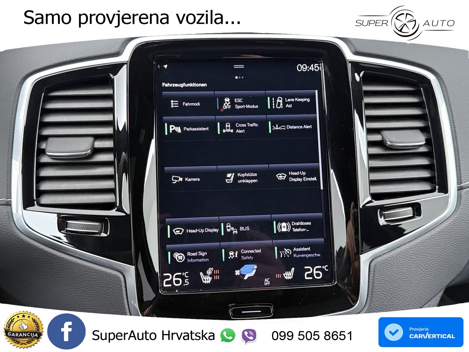 Volvo XC90 2.0 B5 Diesel AWD Automatic ACC+HEAD+4xGR SJED+360+PANO
