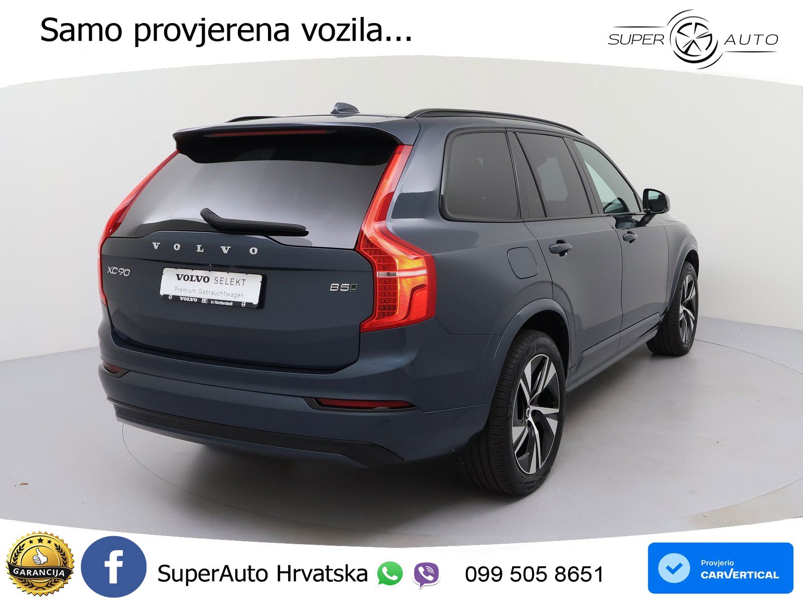 Volvo XC90 2.0 B5 Diesel AWD Automatic ACC+HEAD+4xGR SJED+360+PANO
