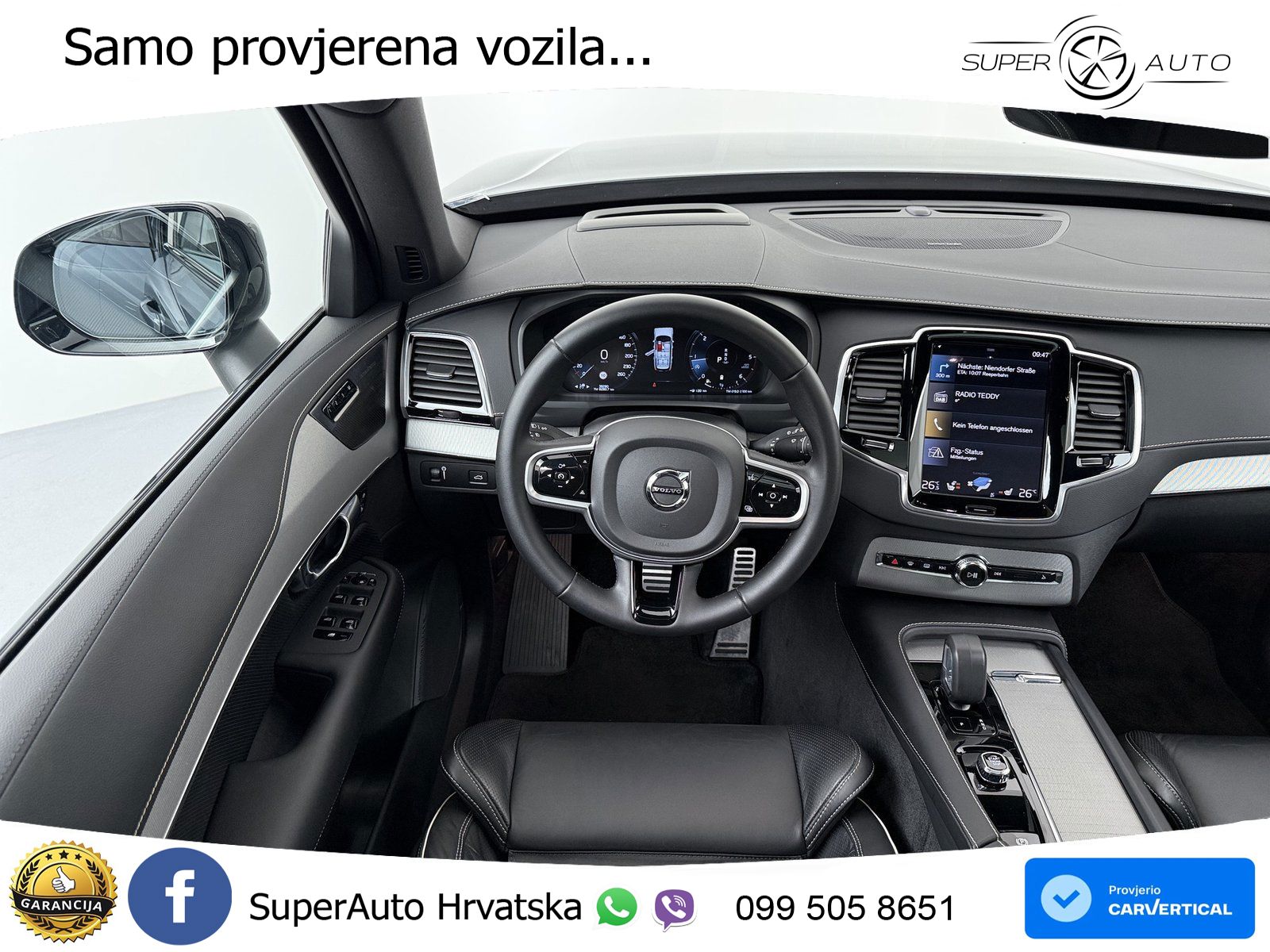Volvo XC90 2.0 B5 Diesel AWD Automatic ACC+HEAD+4xGR SJED+360+PANO
