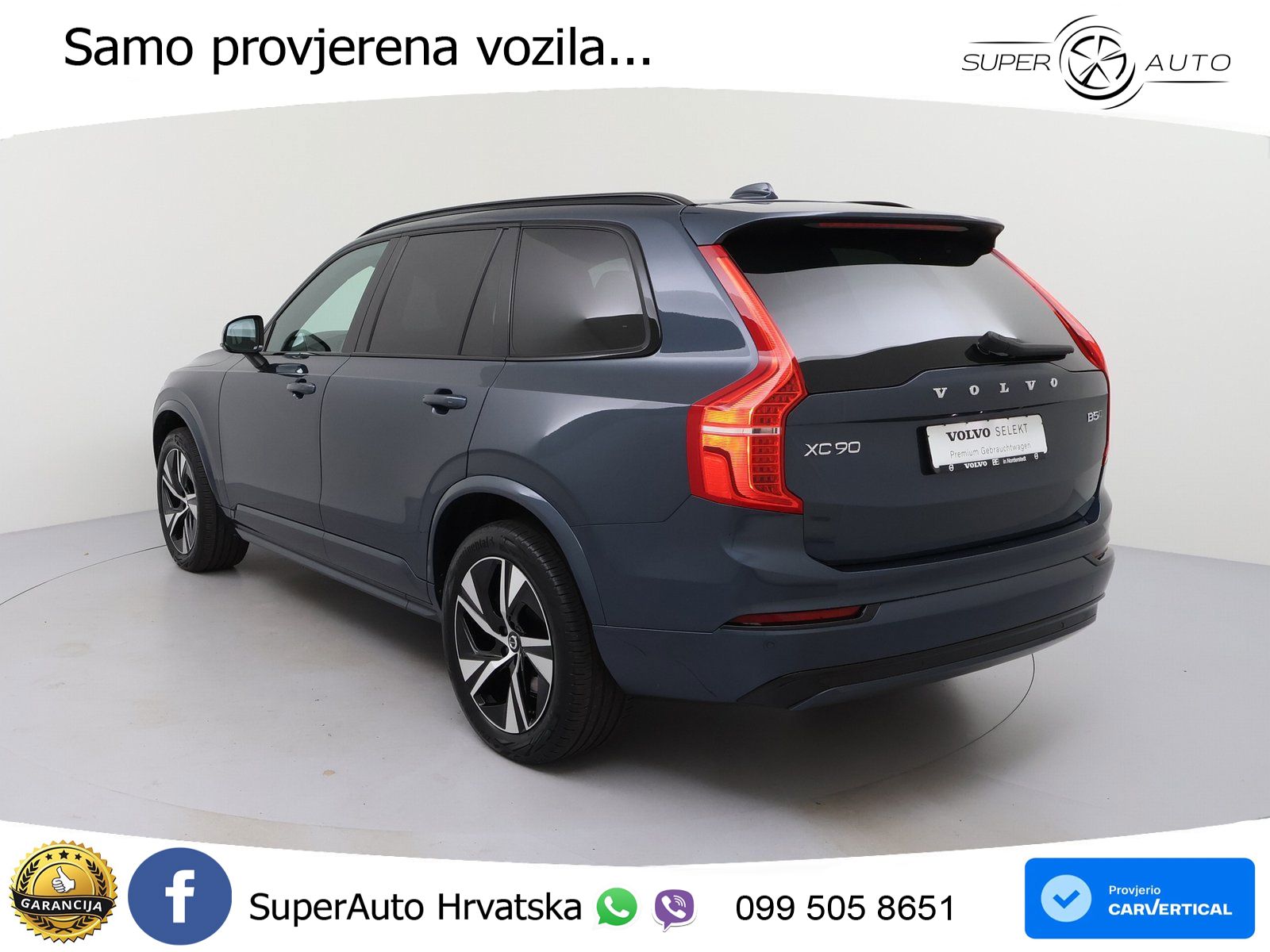Volvo XC90 2.0 B5 Diesel AWD Automatic ACC+HEAD+4xGR SJED+360+PANO