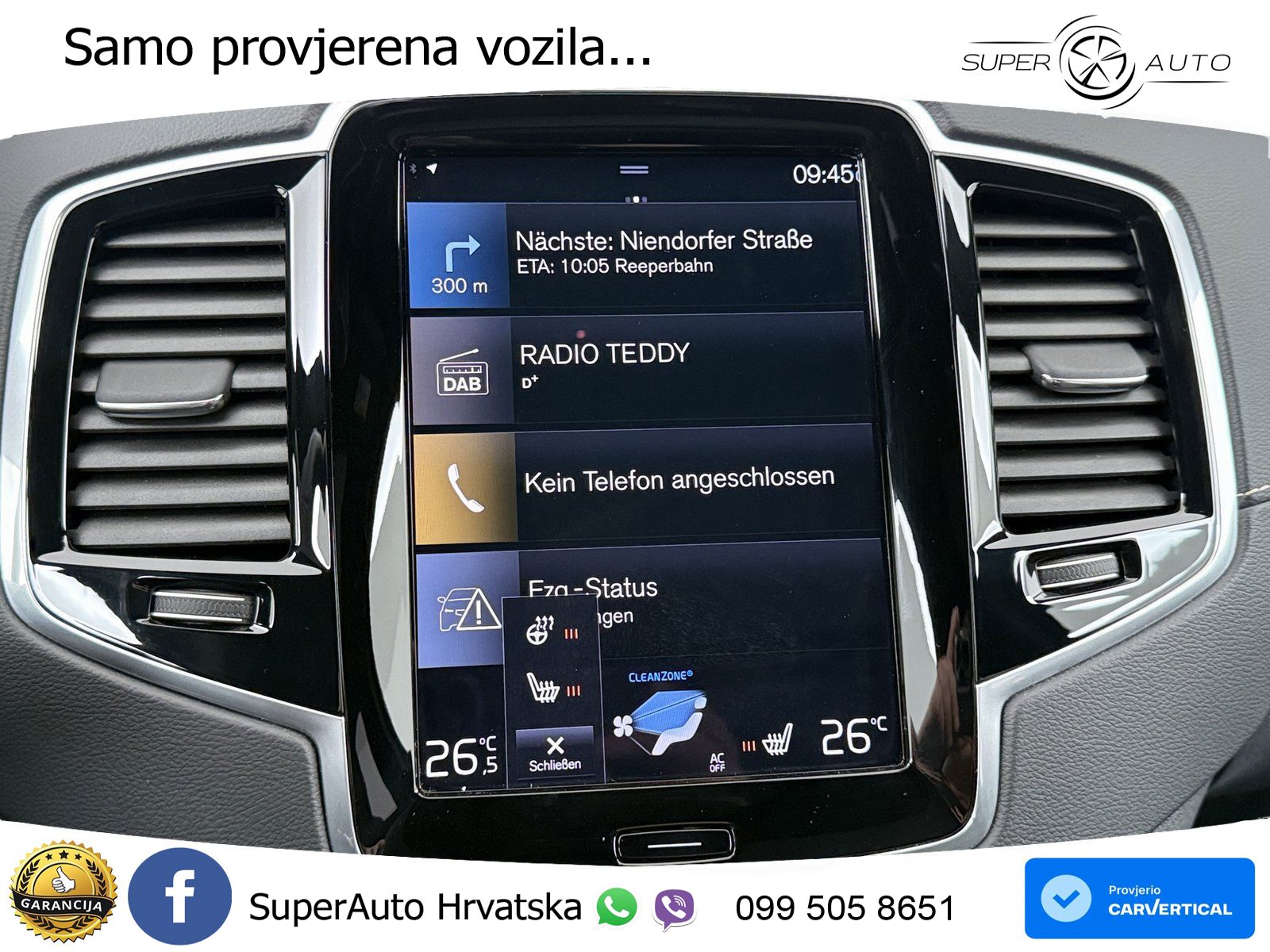 Volvo XC90 2.0 B5 Diesel AWD Automatic ACC+HEAD+4xGR SJED+360+PANO