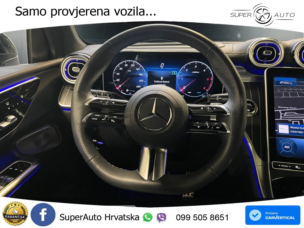 Mercedes GLC 300d (269 KS) 4MATIC 9G-TRONIC AMG ZRAČNI+ACC+GR SJED+KAM+PANO
