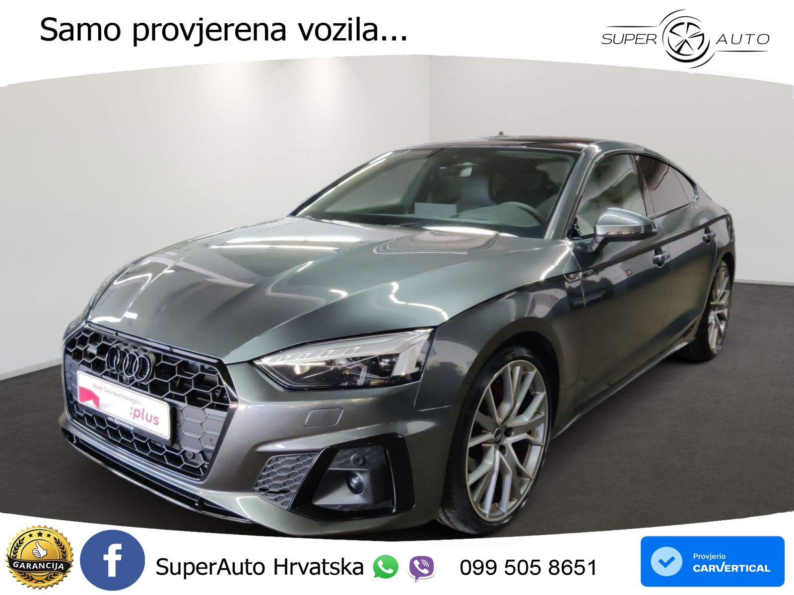 Audi A5 Sportback 40 TDI (204 KS) quattro S tronic S line LED+GR SJED+ACC