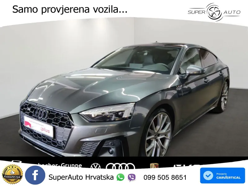 Audi A5 Sportback 40 TDI (204 KS) quattro S tronic S line LED+GR SJED+ACC