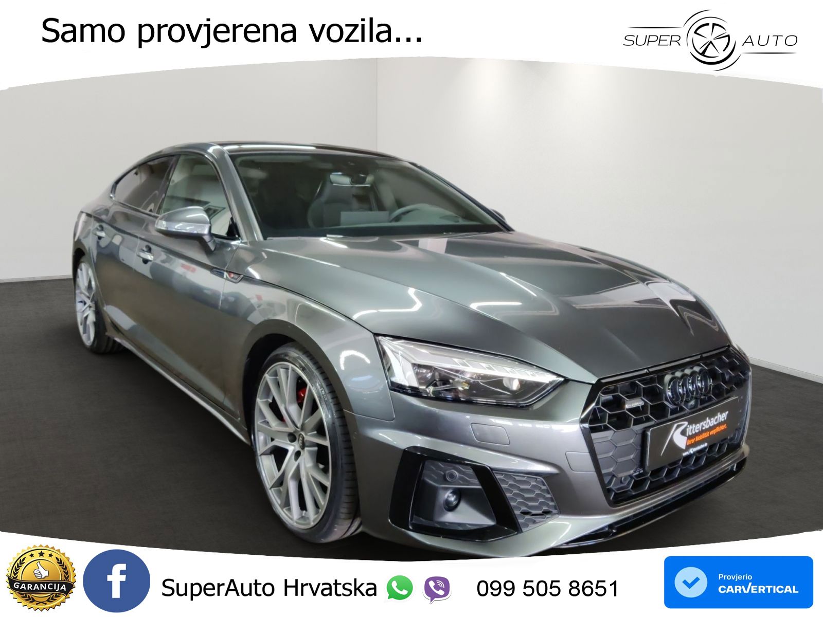 Audi A5 Sportback 40 TDI (204 KS) quattro S tronic S line LED+GR SJED+ACC