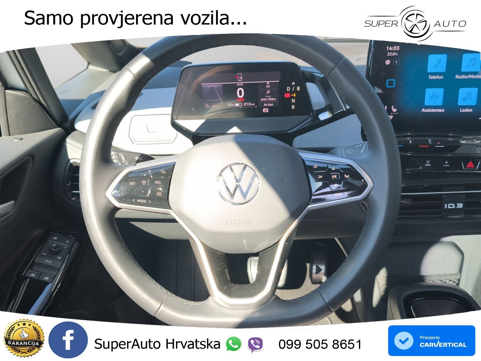 Volkswagen ID.3 Pro 62 kWh (204 KS) LED+GR SJED+ACC