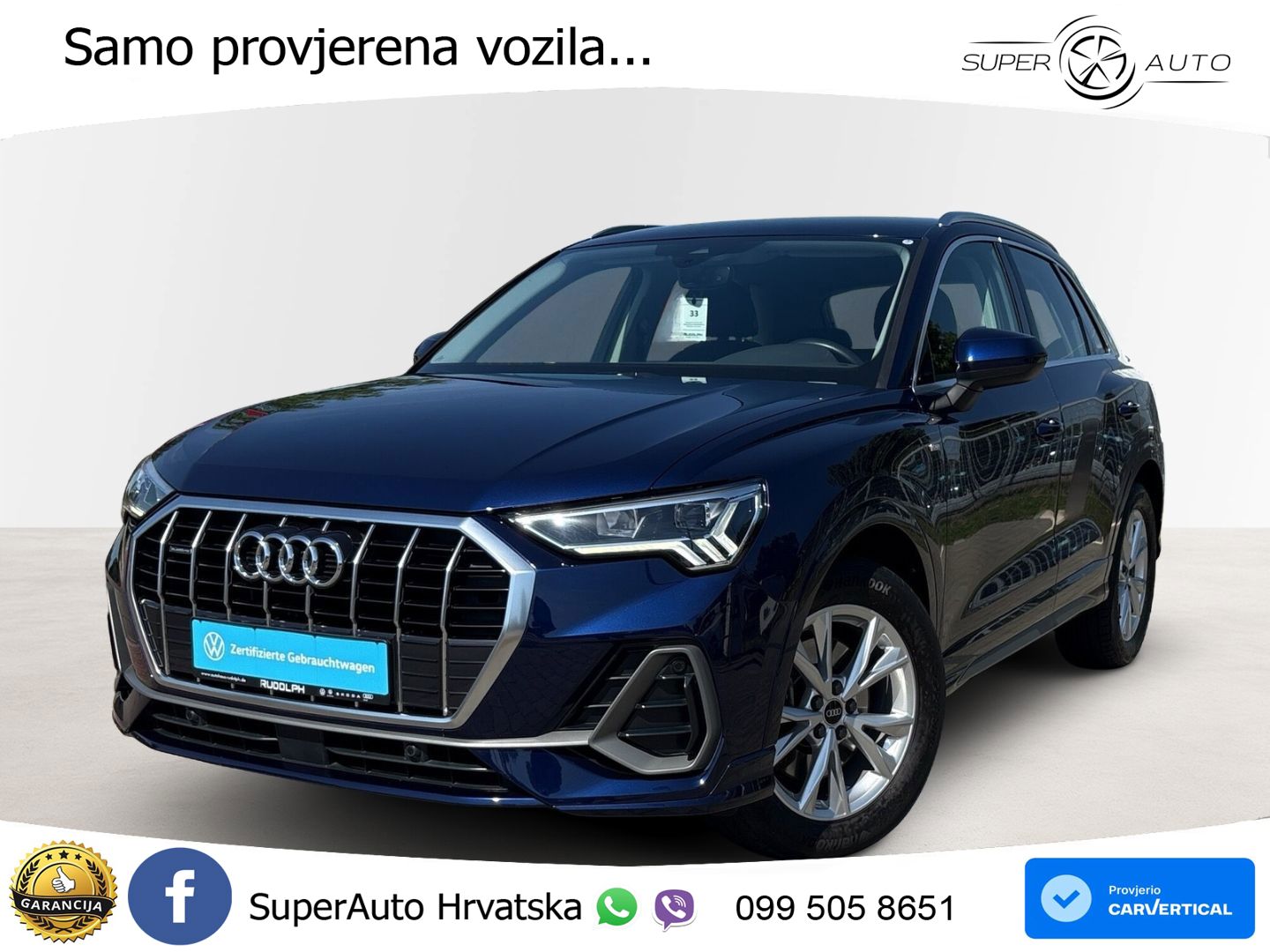 Audi Q3 40 TFSI (190 KS) quattro S tronic S line LED+GR SJED+ACC