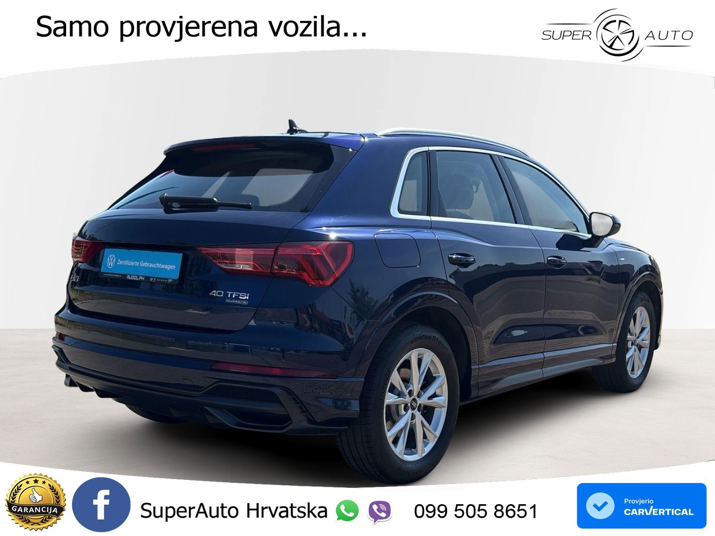Audi Q3 40 TFSI (190 KS) quattro S tronic S line LED+GR SJED+ACC