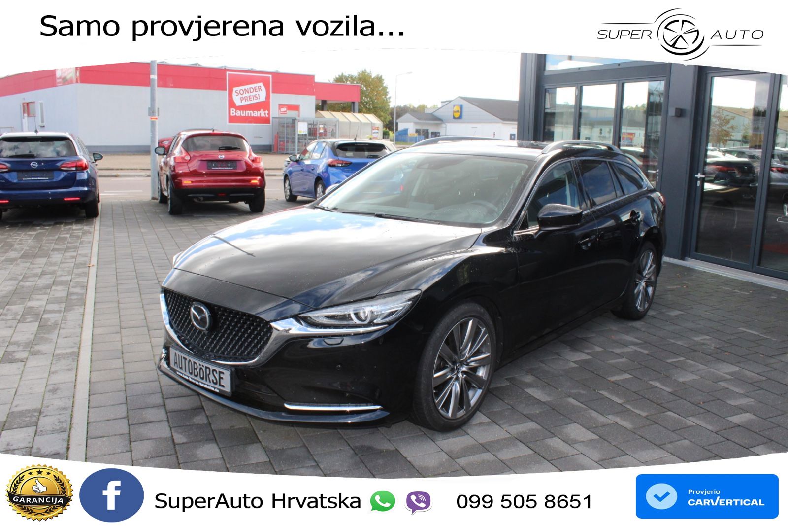 Mazda 6 Sport Combi 2.2 SKYACTIV-D (184 KS) SKYACTIV-Drive LED+GR SJED+ACC
