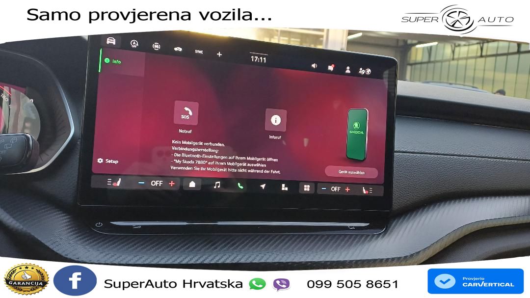 Škoda Octavia Combi 1.5 TSI (150 KS) DSG SportLine MATRIX+GR SJED+KAM