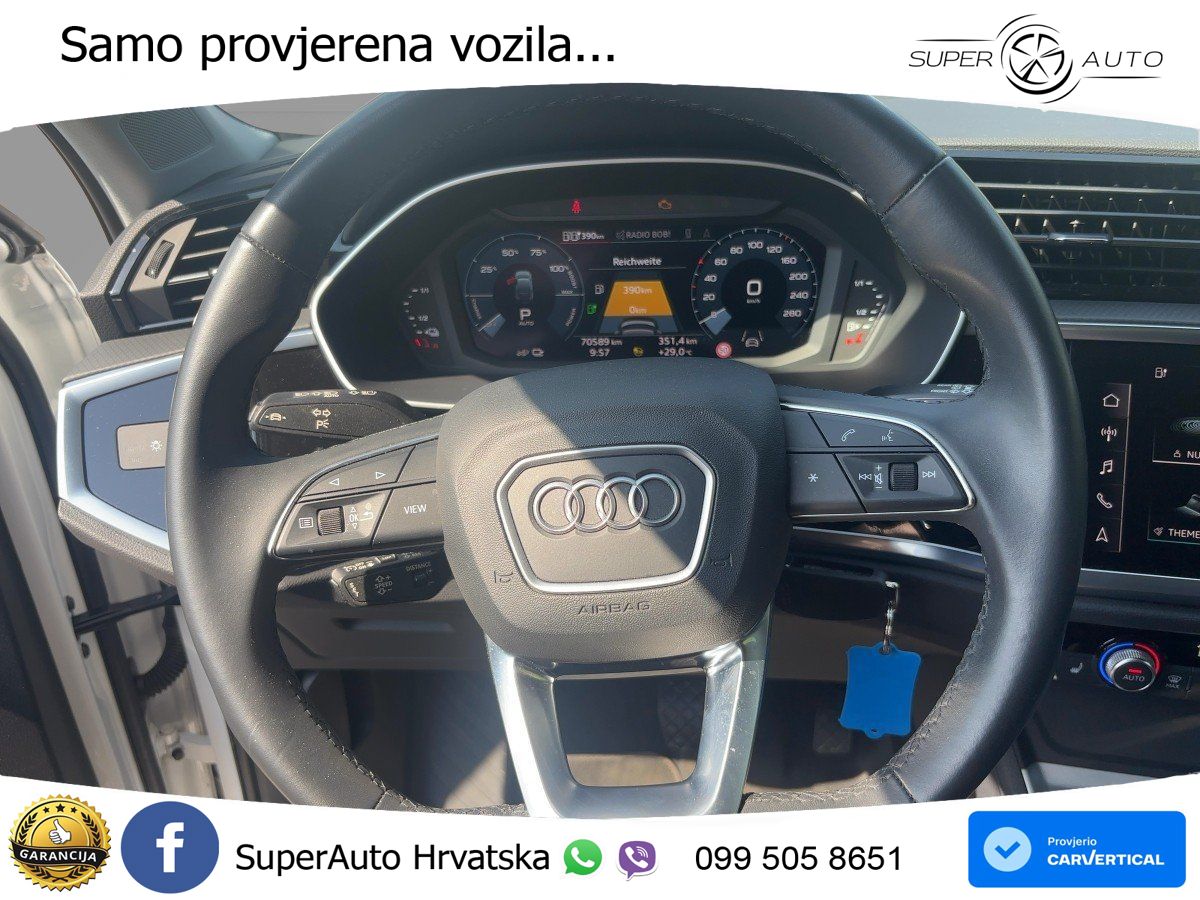 Audi Q3 Sportback 45 TFSIe (245 KS) S tronic LED+GR SJED+ACC