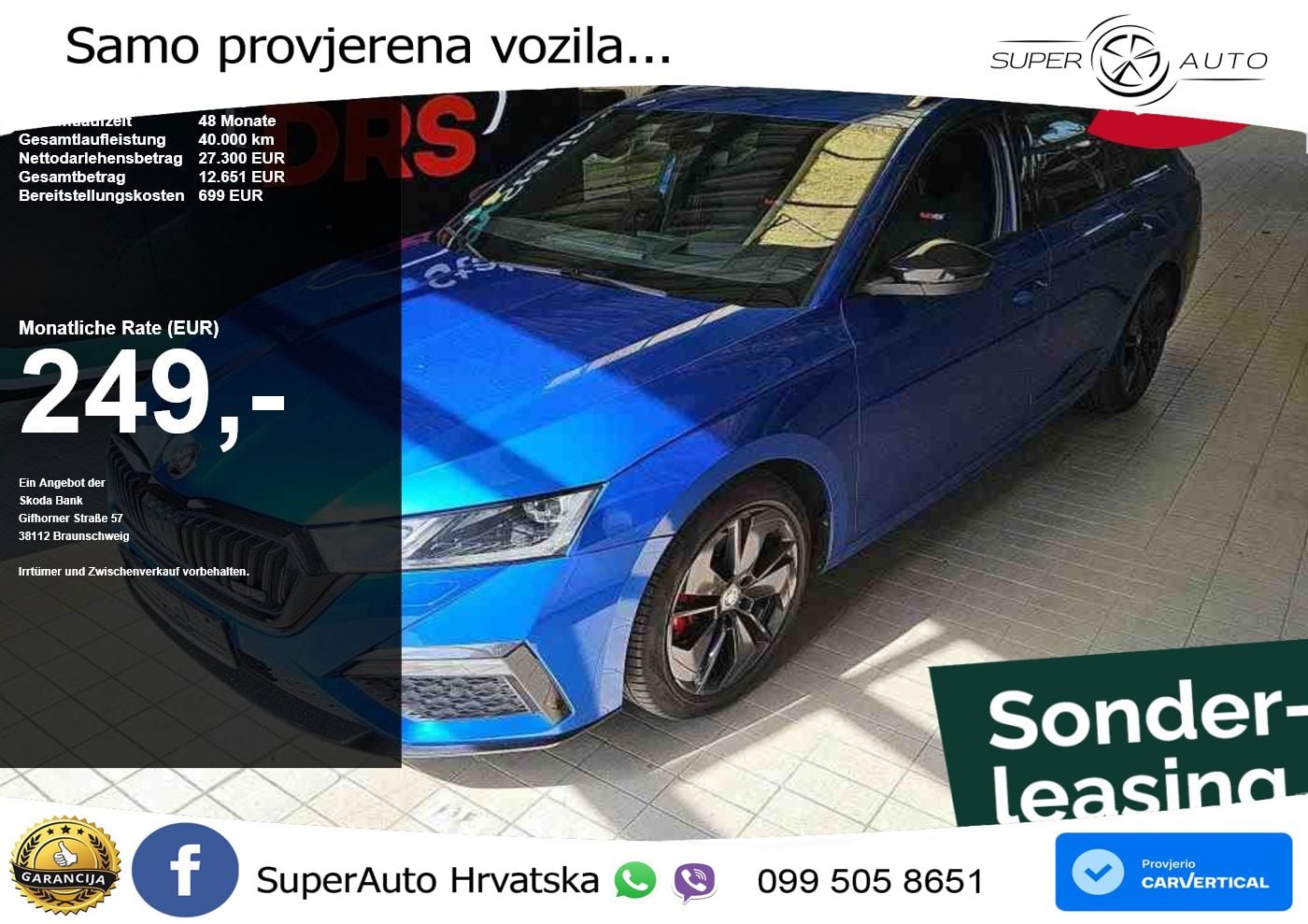 Škoda Octavia Combi RS 2.0 TDI (200 KS) DSG LED+GR SJED+ACC