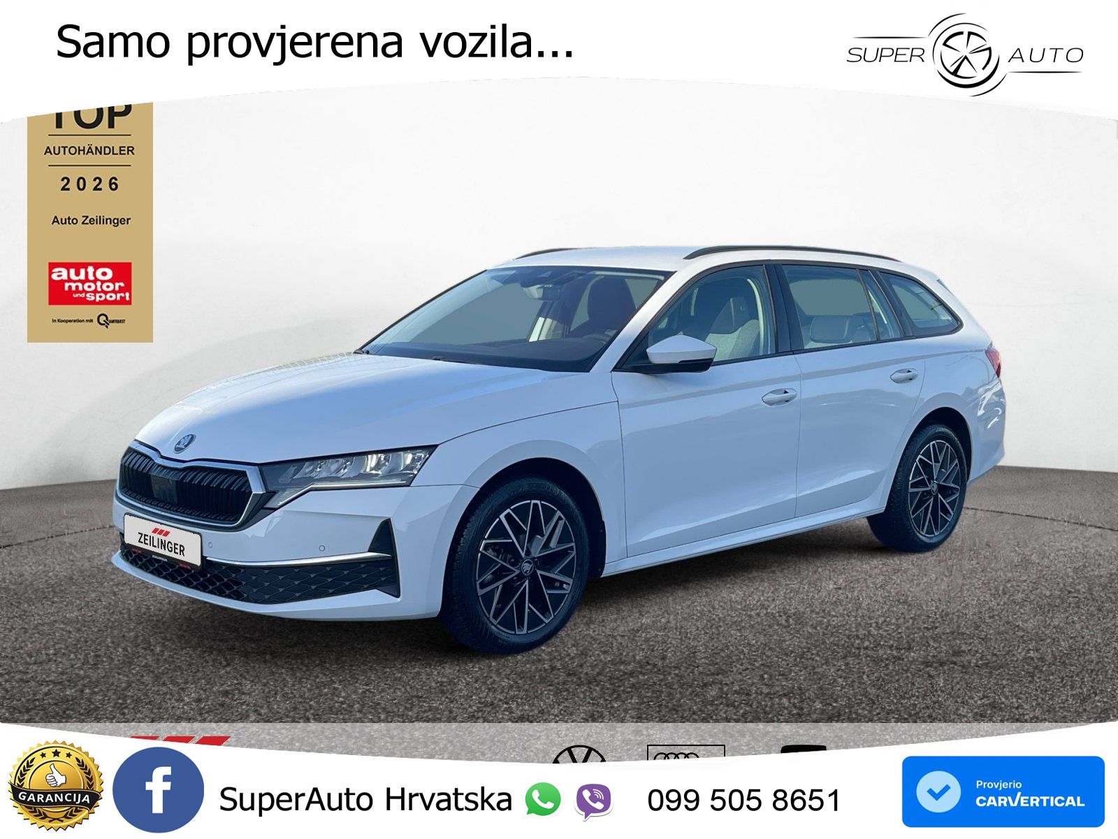 Škoda Octavia Combi 2.0 TDI (150 KS) DSG Selection LED+GR SJED+ACC