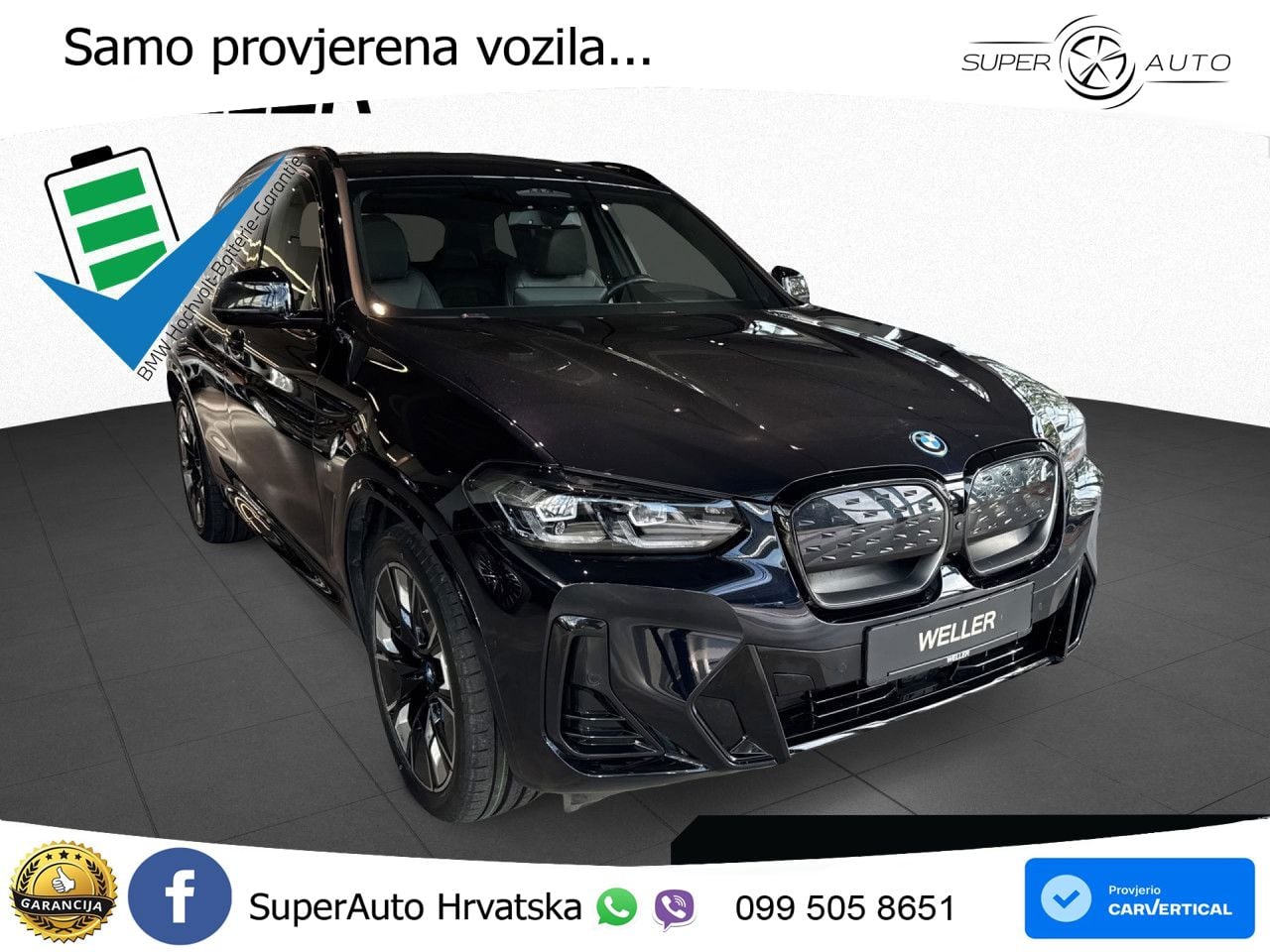 BMW iX3 80 kWh (286 KS) M Sport ACC+HEAD+GR SJED+360+PANO