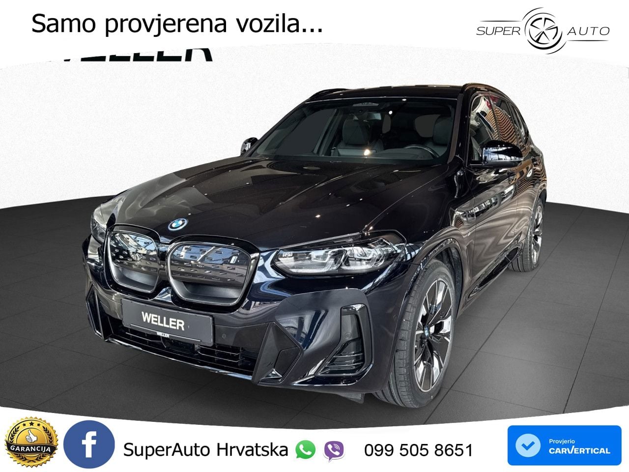 BMW iX3 80 kWh (286 KS) M Sport ACC+HEAD+GR SJED+360+PANO