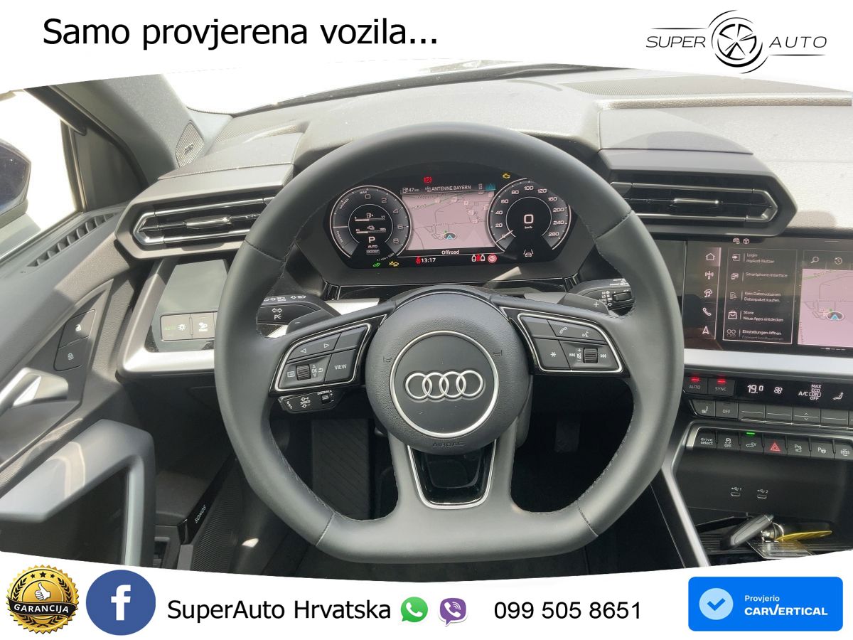 Audi A3 Sportback 40 TFSI e (204 KS) Plug-in Hybrid S tronic advanced LED+GR SJED+ACC