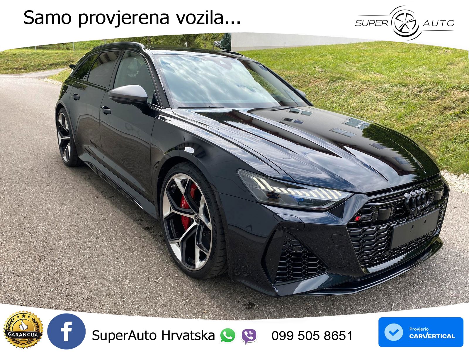 Audi RS6 Avant 4.0 TFSI V8 performance (630 KS)  quattro tiptronic LED+GR SJED+ACC