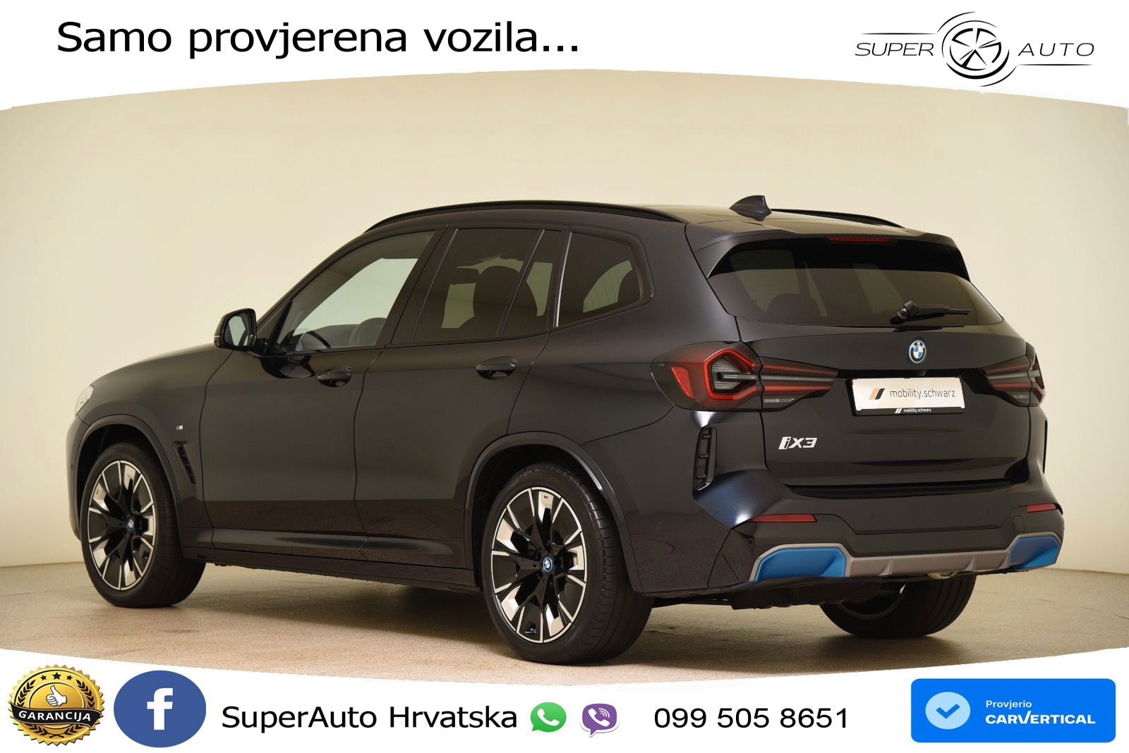 BMW iX3 80 kWh (286 KS) M Sport LED+GR SJED+ACC
