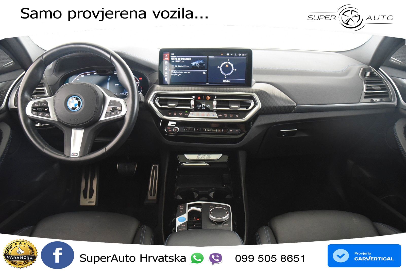 BMW iX3 80 kWh (286 KS) M Sport LED+GR SJED+ACC