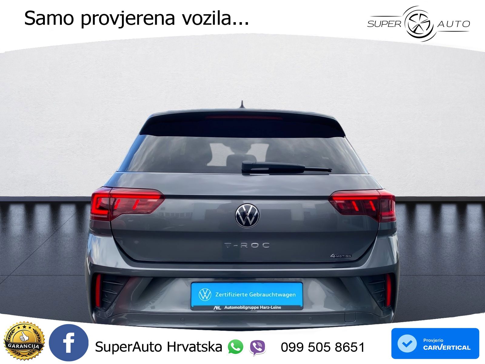 Volkswagen T-Roc I 2.0 TSI (190 KS) 4M DSG LED+GR SJED+ACC