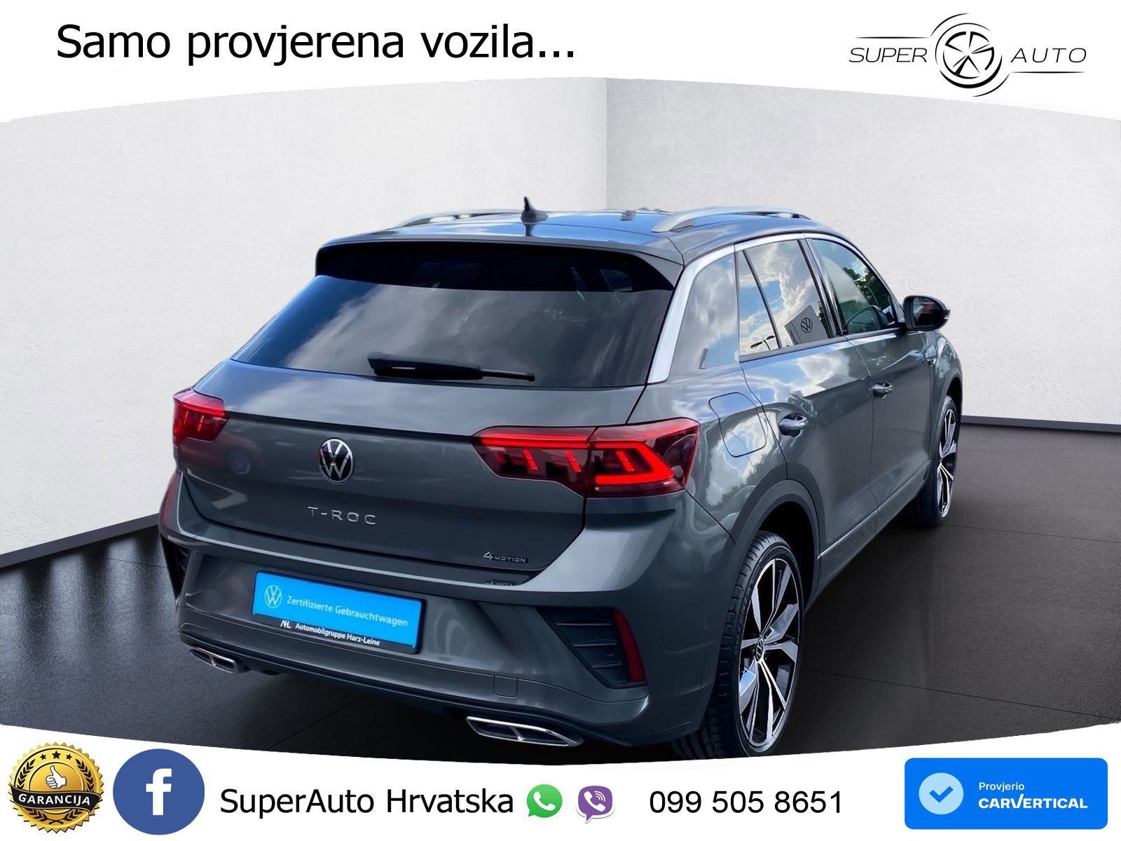 Volkswagen T-Roc I 2.0 TSI (190 KS) 4M DSG LED+GR SJED+ACC
