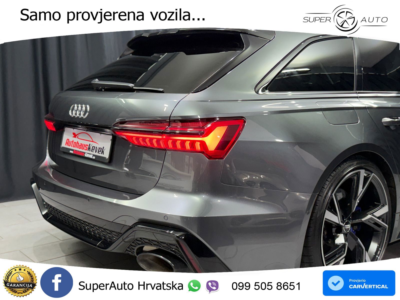 Audi RS6 Avant 4.0 TFSI V8 (600 KS) quattro Tiptronic LED+GR SJED+ACC