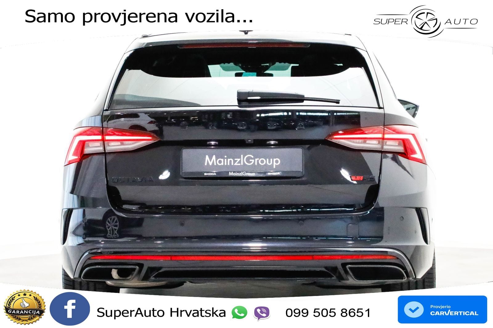Škoda Octavia Combi RS 2.0 TDI (200 KS) DSG LED+GR SJED+ACC