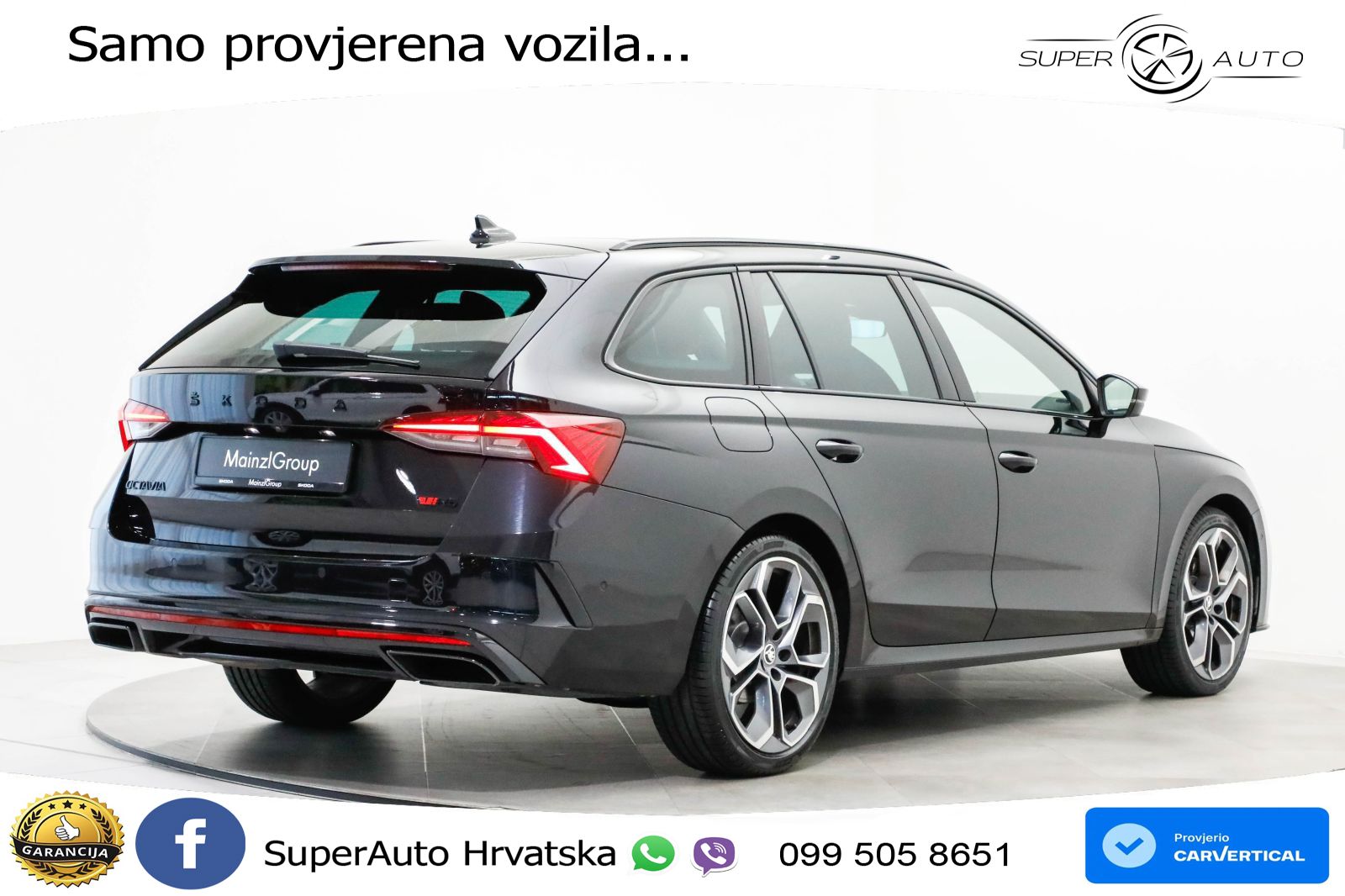 Škoda Octavia Combi RS 2.0 TDI (200 KS) DSG LED+GR SJED+ACC