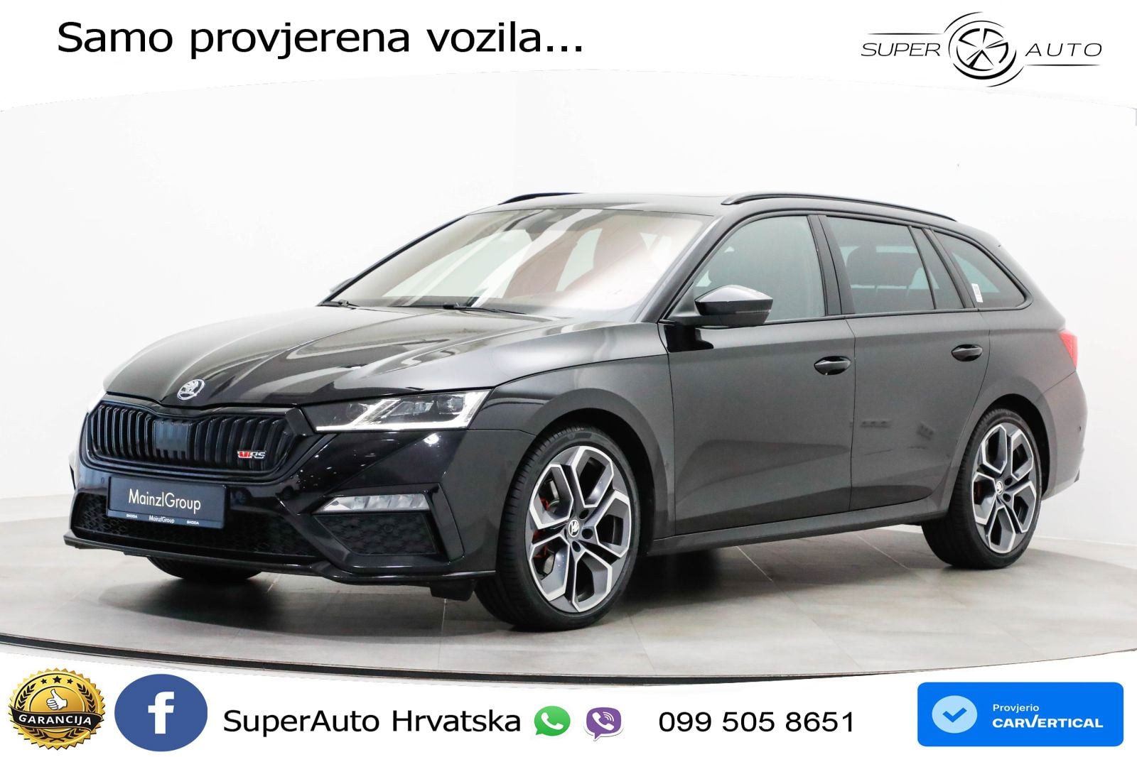 Škoda Octavia Combi RS 2.0 TDI (200 KS) DSG LED+GR SJED+ACC