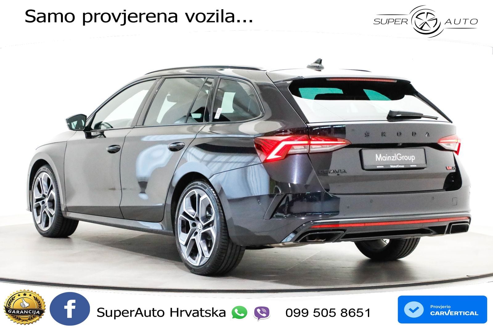 Škoda Octavia Combi RS 2.0 TDI (200 KS) DSG LED+GR SJED+ACC