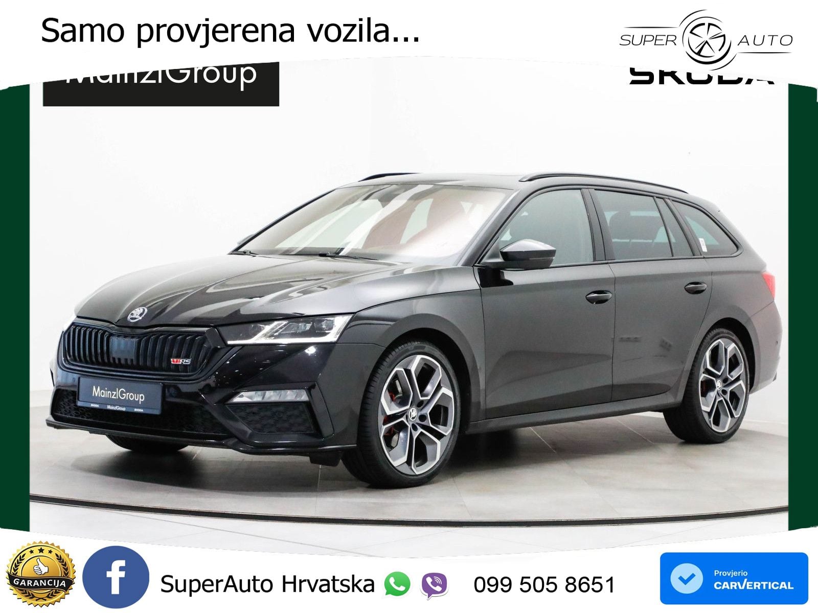 Škoda Octavia Combi RS 2.0 TDI (200 KS) DSG LED+GR SJED+ACC