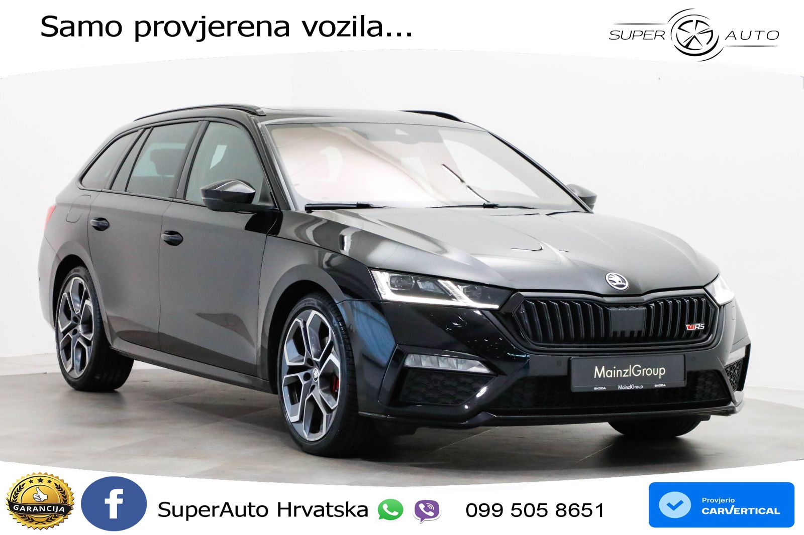 Škoda Octavia Combi RS 2.0 TDI (200 KS) DSG LED+GR SJED+ACC