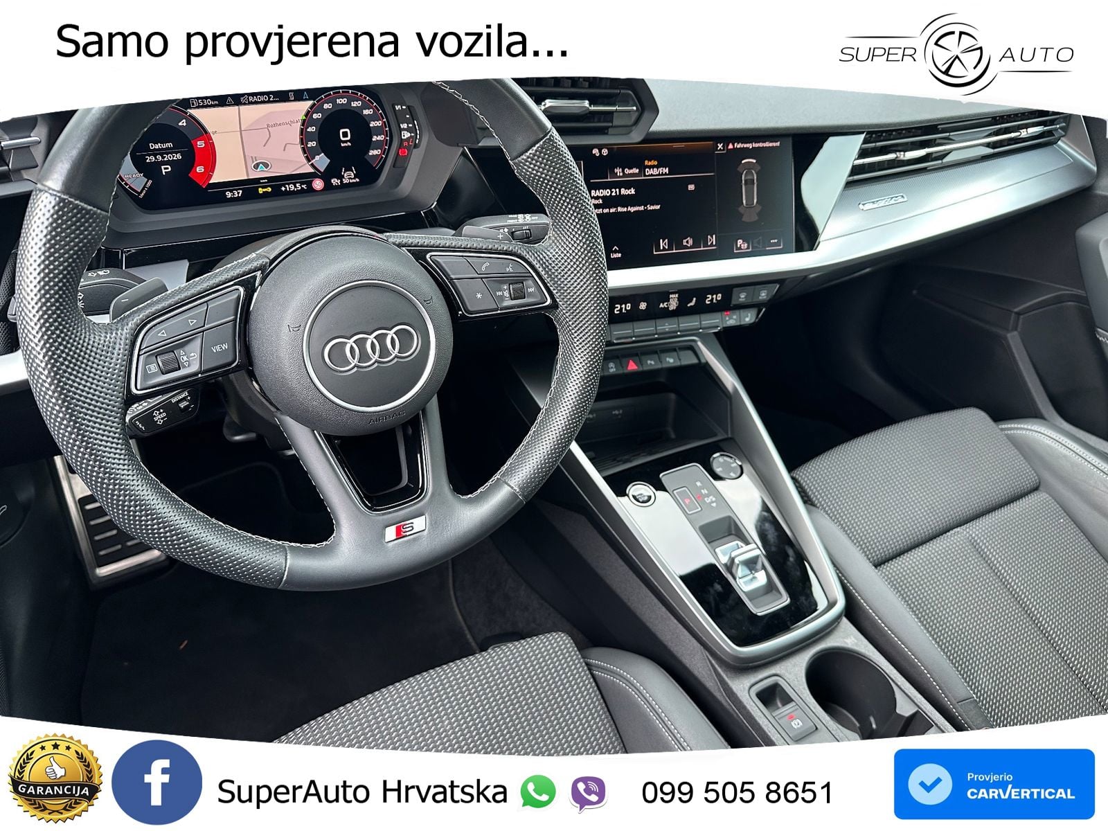 Audi A3 40 TDI (200 KS) quattro S tronic S line LED+GR SJED+ACC