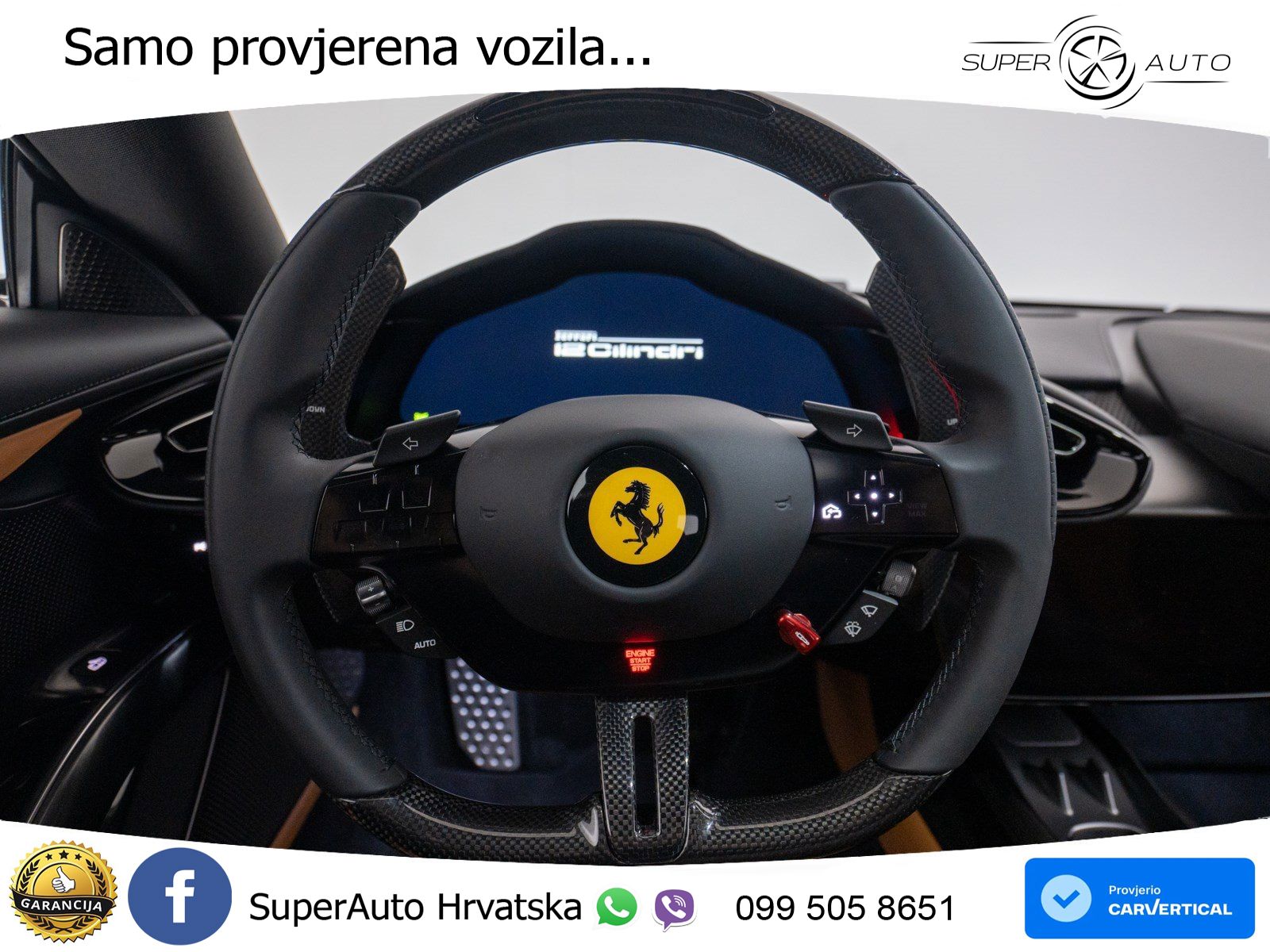 Ferrari 12Cilindri 6.5 V12 (830 KS) DCT ACC+HEAD+GR SJED+360+PANO