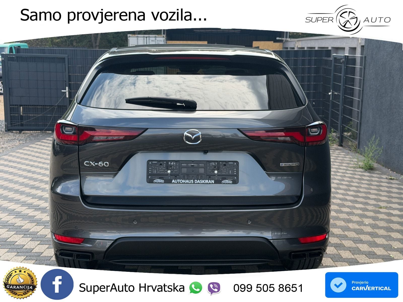 Mazda CX-60 3.3 e-Skyactiv D (200 KS) Automatic LED+GR SJED+ACC