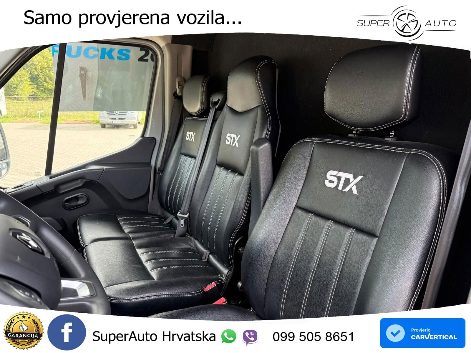 Renault Master STX 3 Sitzer  Haras / Hengste 163 KS