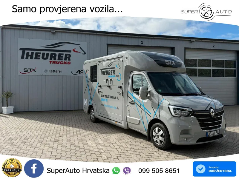 Renault Master STX 3 Sitzer  Haras / Hengste 163 KS