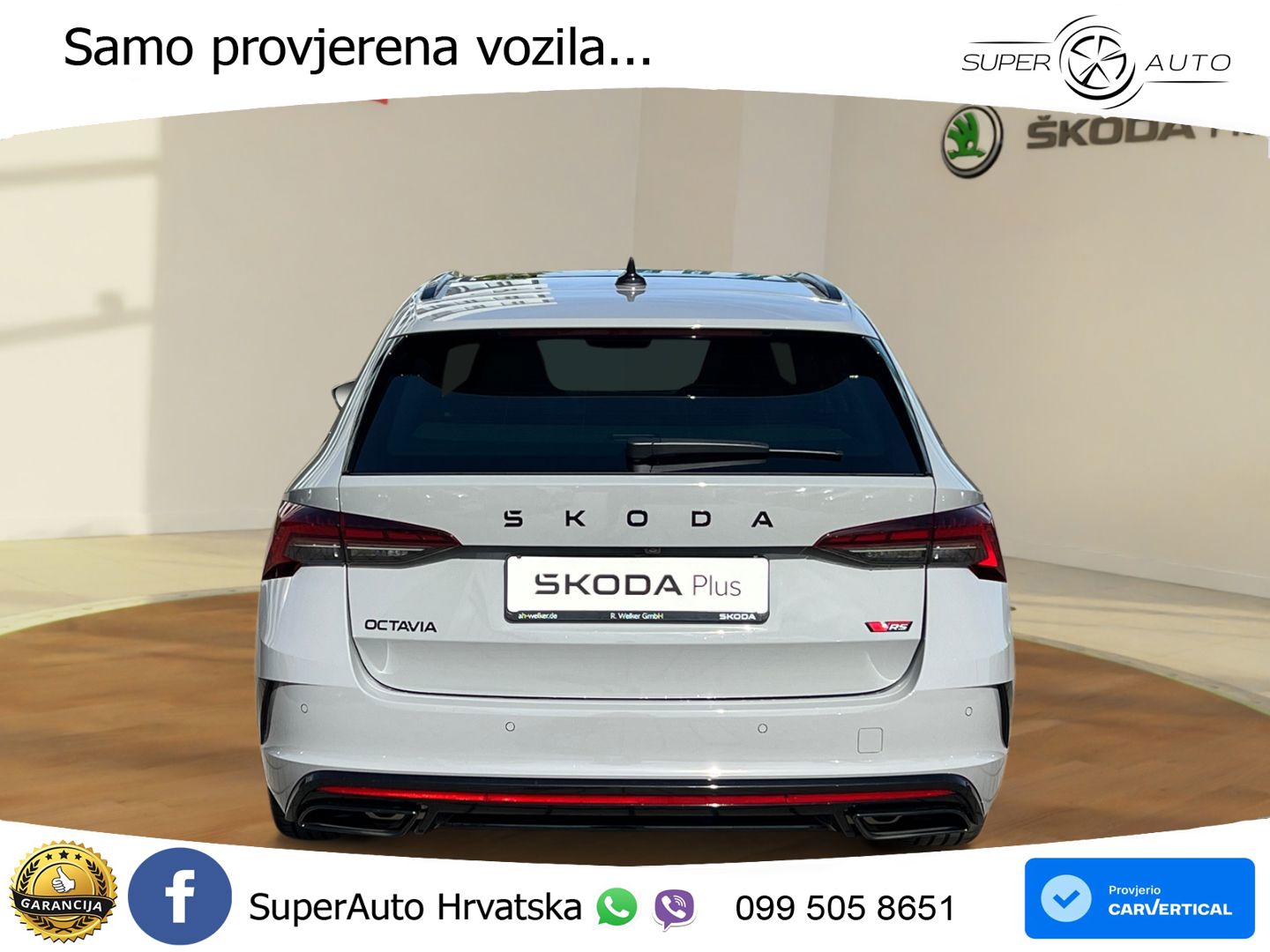 Škoda Octavia Combi RS 2.0 TSI (265 KS) DSG MATRIX+GR SJED+KAM