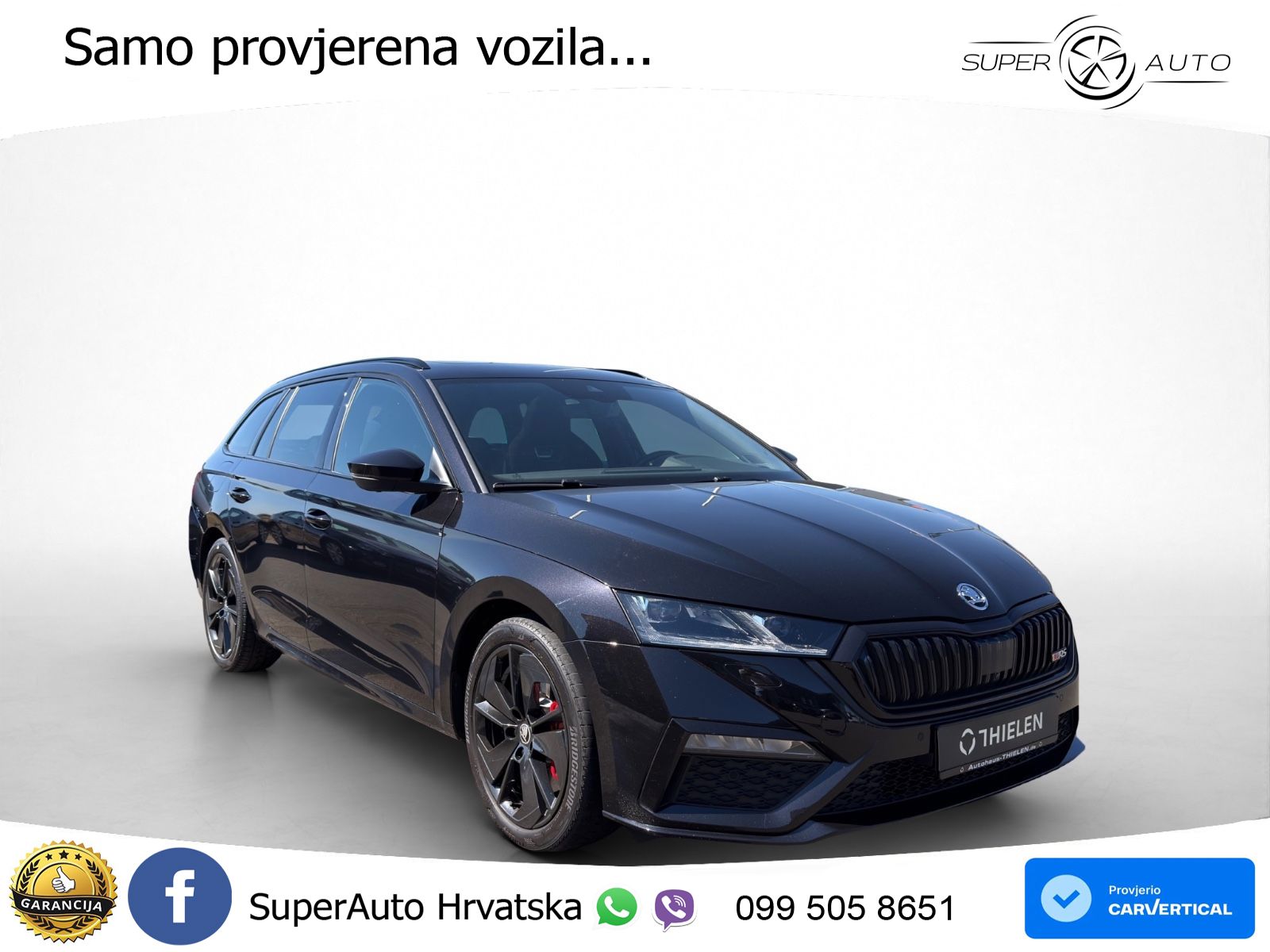 Škoda Octavia Combi RS 2.0 TSI (245 KS) DSG LED+GR SJED+ACC