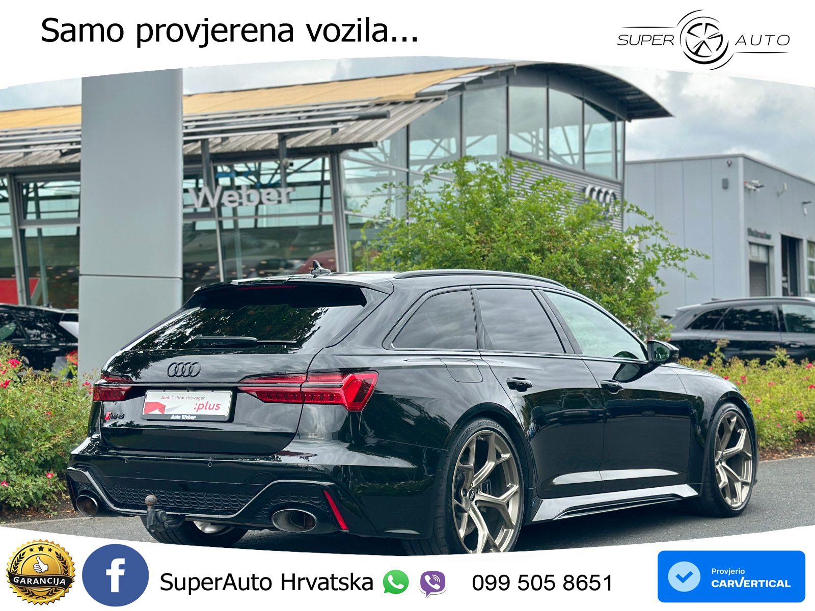 Audi RS6 Avant 4.0 TFSI V8 performance (630 KS)  quattro tiptronic Kuka LED+GR SJED+ACC