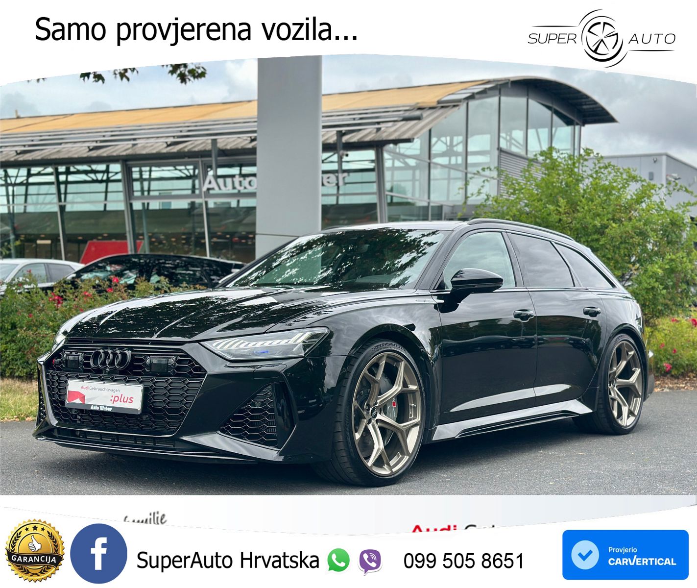 Audi RS6 Avant 4.0 TFSI V8 performance (630 KS)  quattro tiptronic Kuka LED+GR SJED+ACC