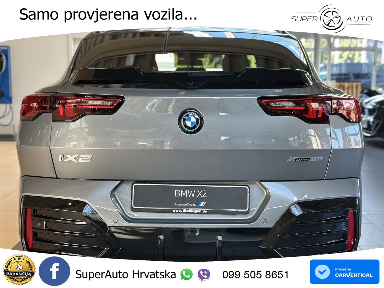 BMW iX2 66.5 kWh (313 KS) xDrive30