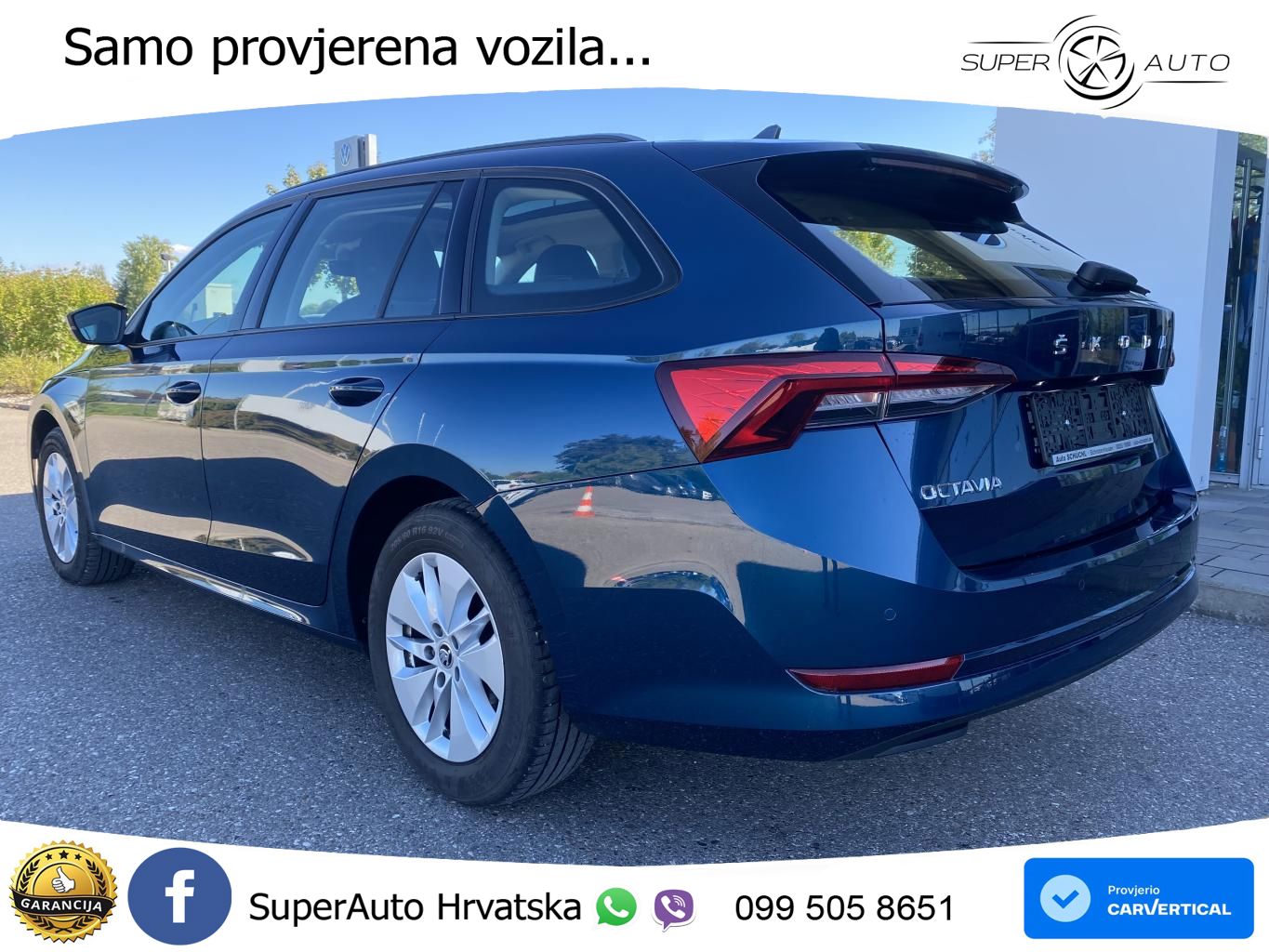 Škoda Octavia Combi 2.0 TDI (150 KS) DSG LED+GR SJED+ACC