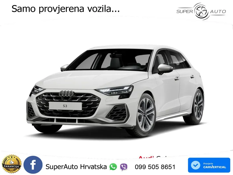 Audi S3 2.0 TFSI (333 KS) quattro S tronic LED+GR SJED+ACC