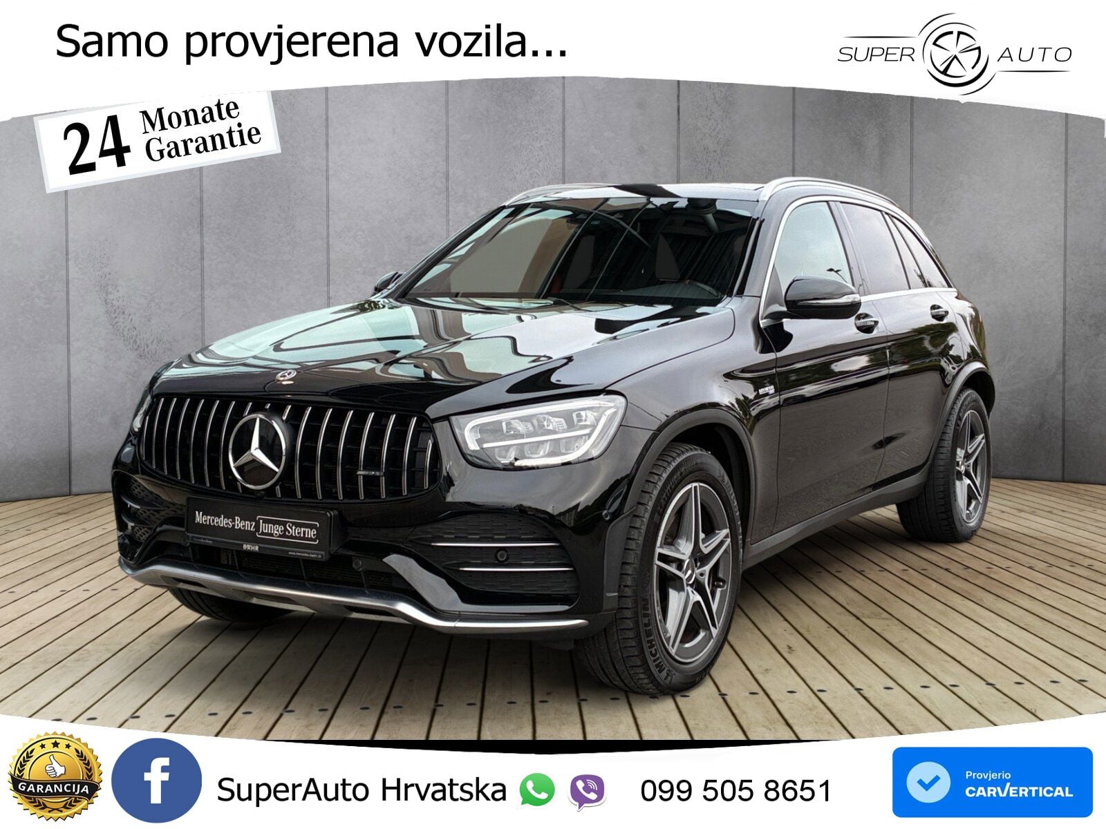 Mercedes AMG GLC 43 V6 (390 KS) 4MATIC TCT LED+GR SJED+ACC