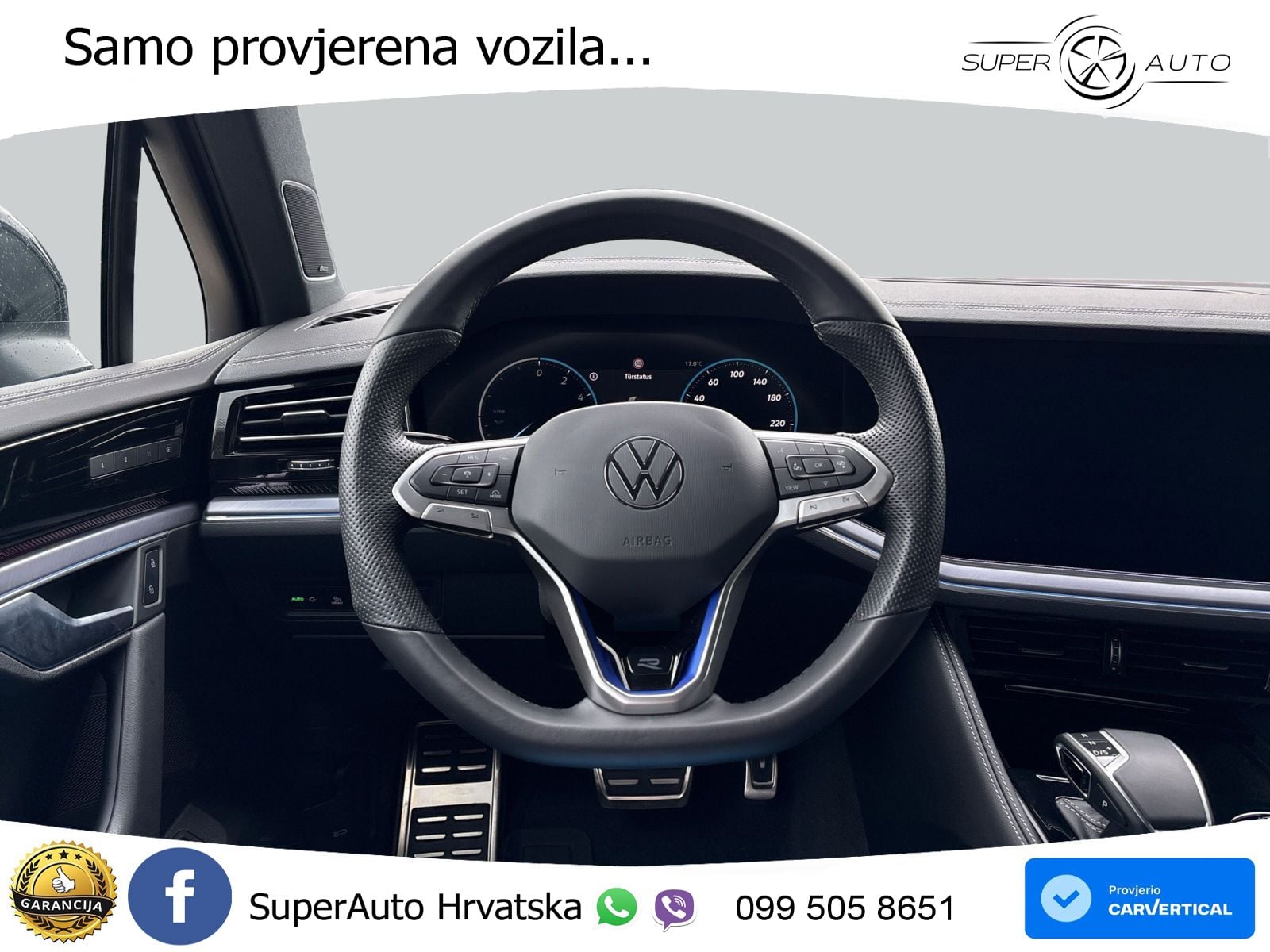Volkswagen Touareg R 3.0 V6 TFSI (462 KS) 4MOTION Tiptronic R-Line ZRAČNI+ACC+GR SJED+KAM+PANO