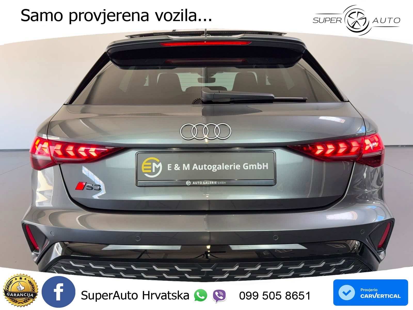 Audi S3 2.0 TFSI (333 KS) quattro S tronic LED+GR SJED+ACC